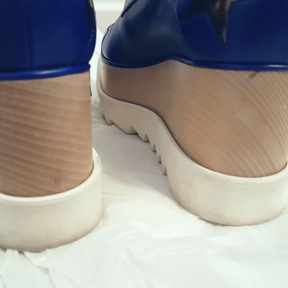 (SOLD) STELLA MCCARTNEY Blue Elyse Platforms - Picture 5 of 6